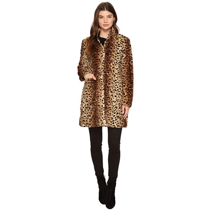 Пальто хутряне Leopard Guess