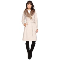Guess Coat With A Fur Collar