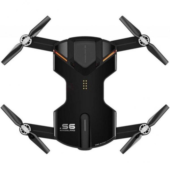 Квадрокоптер Wingsland S6 GPS 4K Pocket Drone Чорний